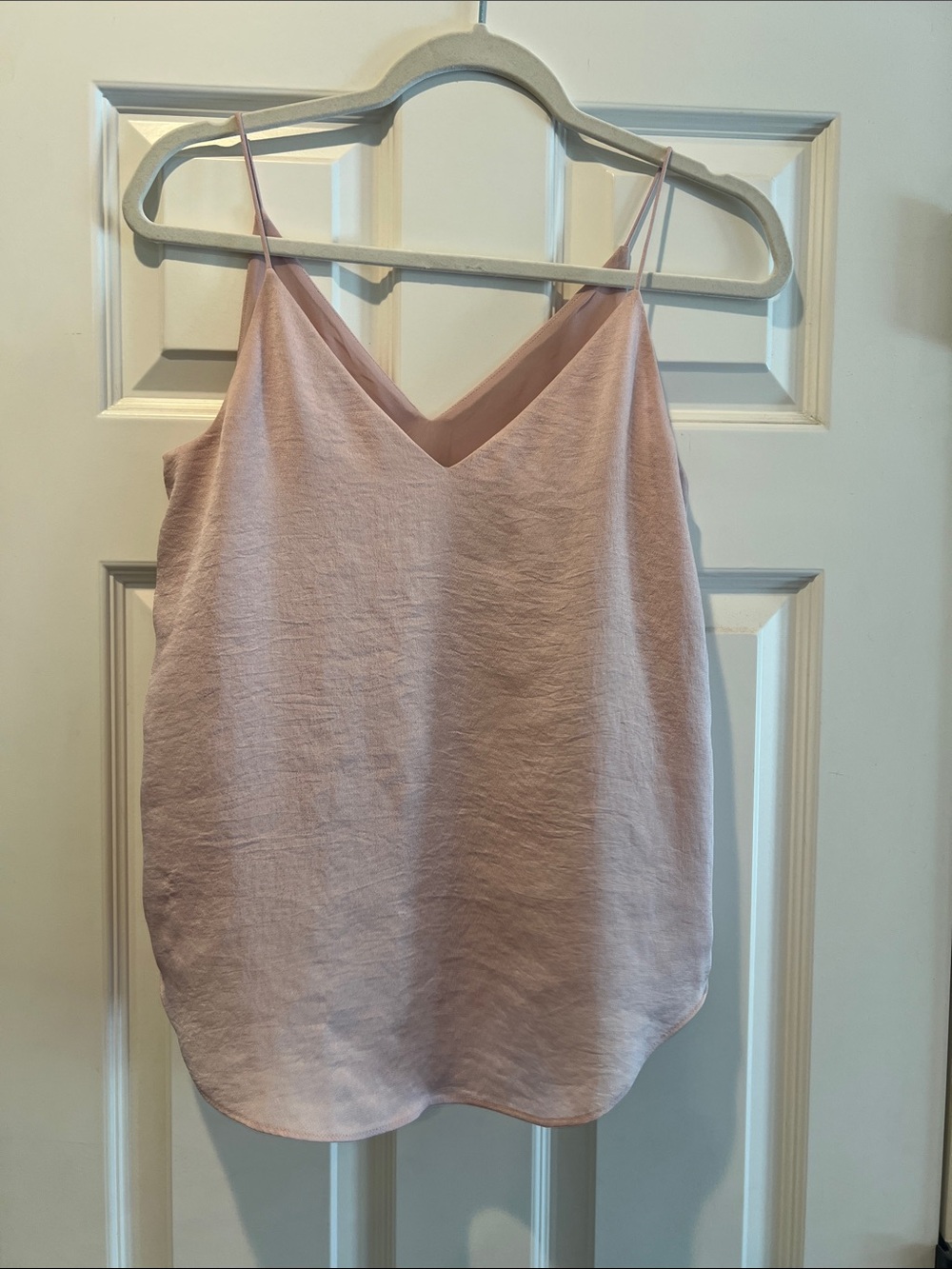 Express Soft Light Pink V-Neck Spaghetti Strap Cami
